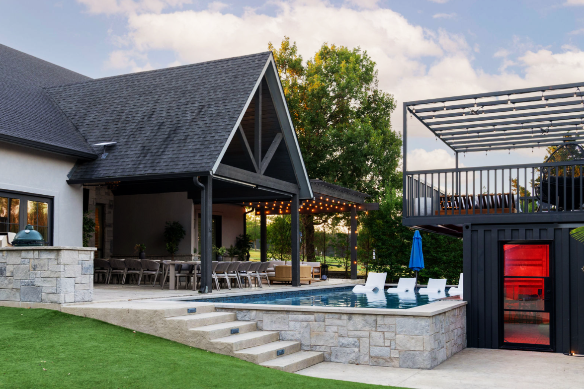 Luxury lounge interior at The Penrose House estate Princeton Texas